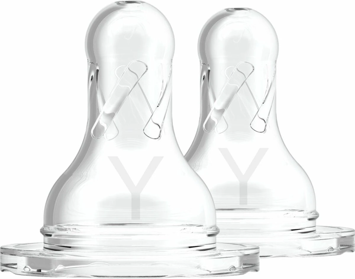Dr. Brown's Options+ Anti-colic Y-speen - Voor Standaard Halsfles - 2 Stuks - Afbeelding 2