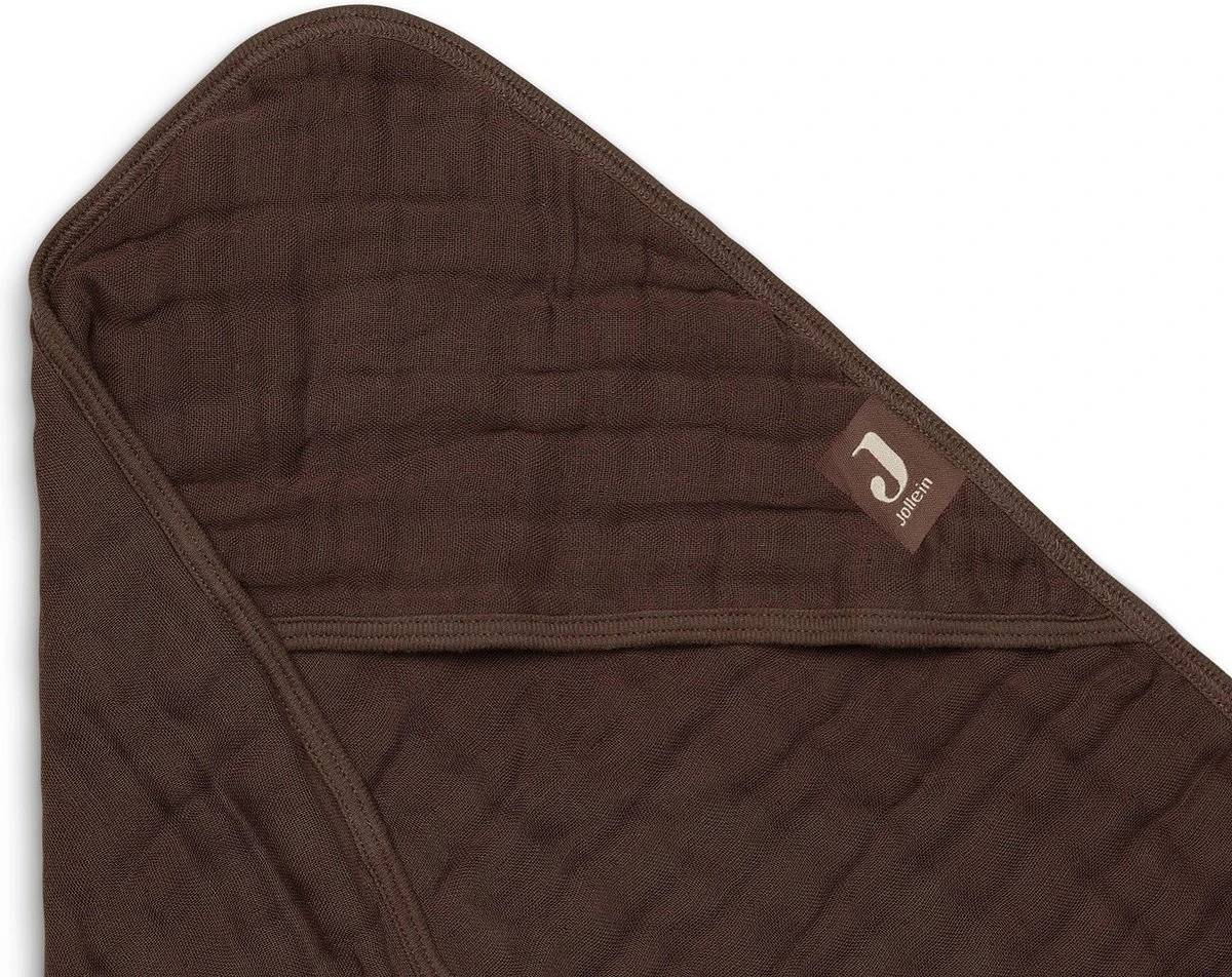 Jollein Badcape Wrinkled 75x75cm - Nougat - Afbeelding 8