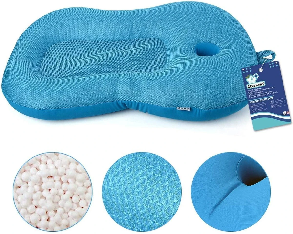 Baby Bather Baby Badkussen, Moonvvin Drijvende Zachte Baby Bad Kussen & Lounger Pasgeboren Pad Tub Kussen - Afbeelding 2