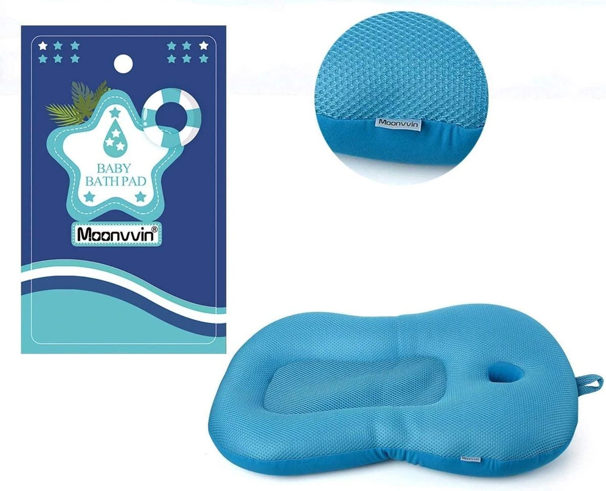 Baby Bather Baby Badkussen, Moonvvin Drijvende Zachte Baby Bad Kussen & Lounger Pasgeboren Pad Tub Kussen - Afbeelding 3