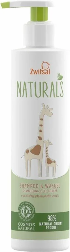 Zwitsal Naturals Shampoo&Wasgel 250ml