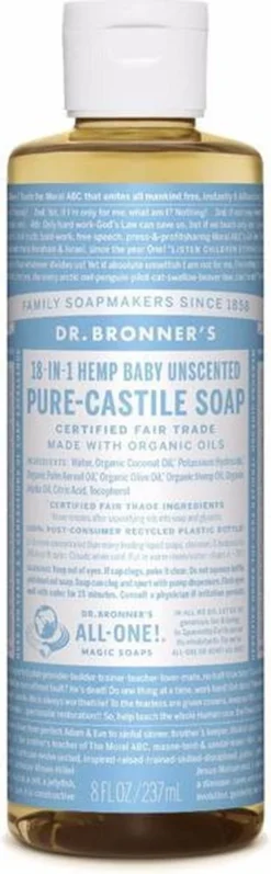 Dr. Bronner's Gel Baby Mild 18-in-1 Pure-Castile Soap