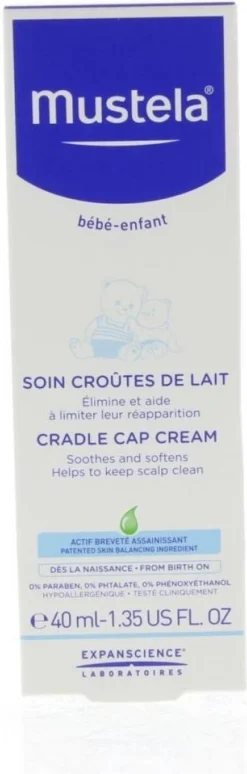 Mustela Bébé Soin Croûtes De Lait - Cradle Cap Cream.