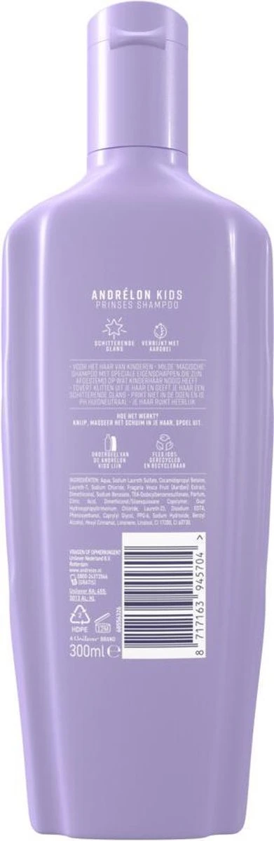 Andrélon Kids - Intense Prinses Shampoo - 300ml - Afbeelding 2