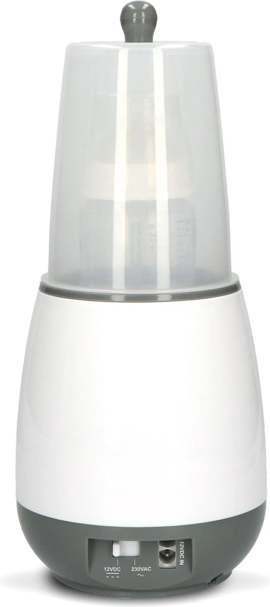 Alecto BW-512 CAR+ - Flessenwarmer 500W - Snelle Opwarming En Sterilisatie Thuis En Onderweg - Geleverd Met 12V Auto Adapter En Stoomkap - Wit - Afbeelding 2