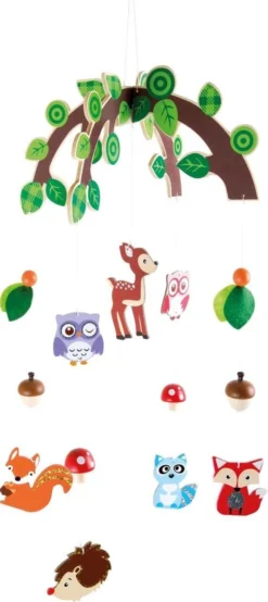 Houten Mobiel - Dieren Uit Het Bos