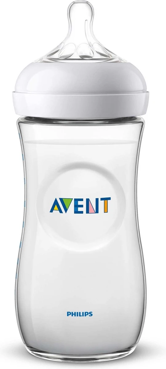 Philips Avent Natural Babyfles - SCF036/17 Babyfles (6m+) Voor Langzame Toevoer - 1x - Afbeelding 3
