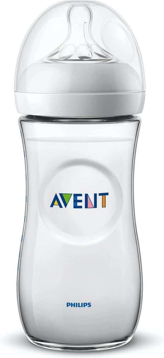 Philips Avent Natural Babyfles - SCF036/17 Babyfles (6m+) Voor Langzame Toevoer - 1x - Afbeelding 4