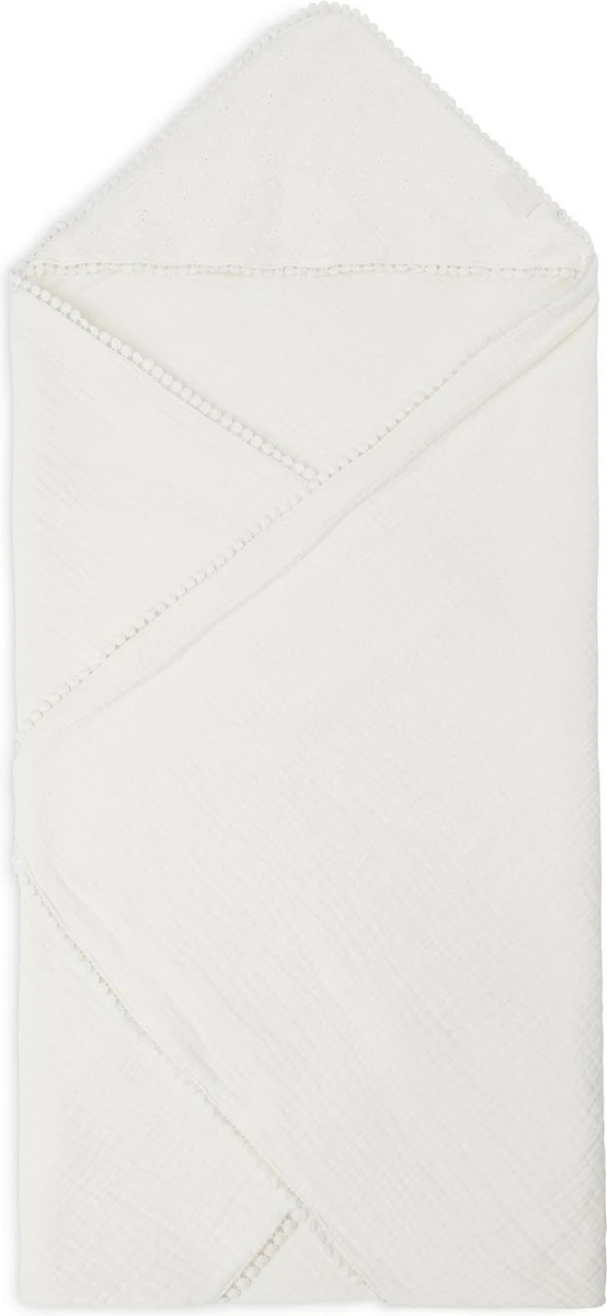 Jollein Badcape Embroidery 75x75cm - Ivory - Afbeelding 3
