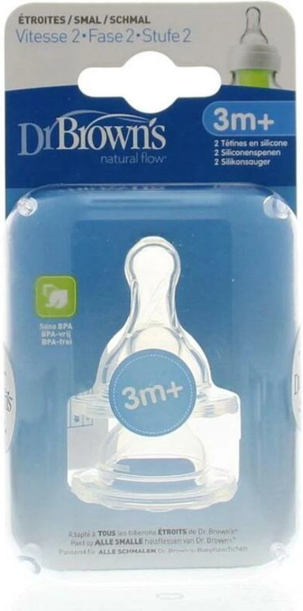 Dr. Brown's Fles Speen Standaard - Fase 2 - 2 Stuks - Afbeelding 9