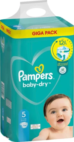 PampersĀ® Pampers - Baby Dry - Maat 5 - Mega Pack - 108 Luiers