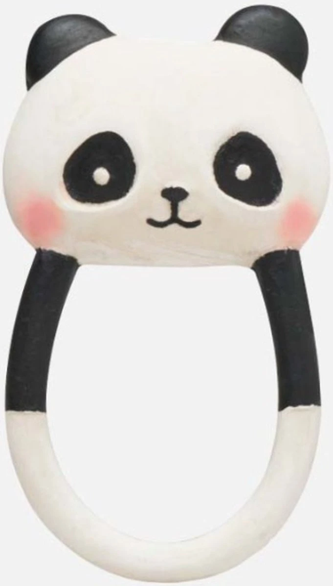 Lanco Rubberen Bijtring - Kori De Panda - Zwart - Wit - Afbeelding 4