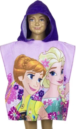 Disney Frozen Bad Poncho - Anna & Elsa - 50x100 Cm - Katoen