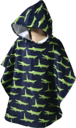 Slipstop - Poncho - Handdoek - Onesize - Gator - Krokodillen - Jongens - Kinderen - Zwemmen - Cape - Kadotip