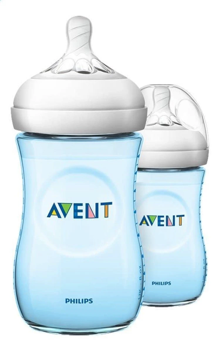Philips Avent Natural Babyfles - SCF035/27 Babyfles (1m+) Voor Langzame Toevoer - 2x - Afbeelding 6