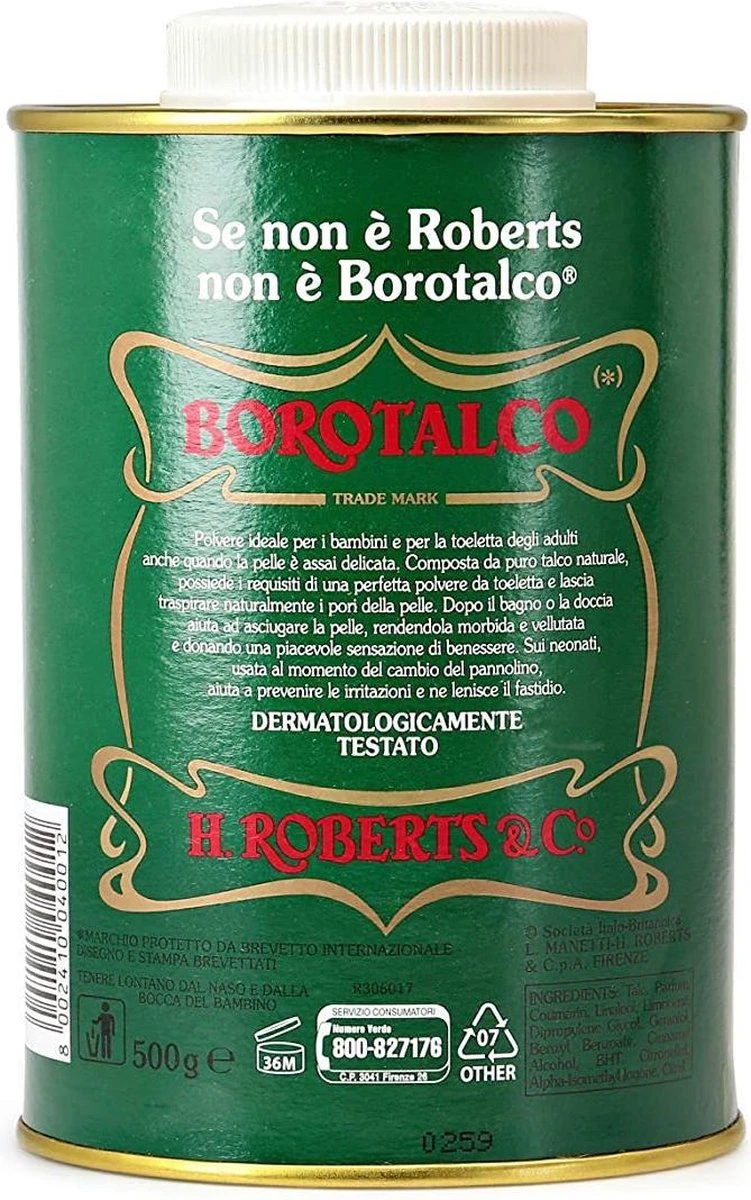 Talkpoeder Borotalco Roberts 500gr - Afbeelding 2