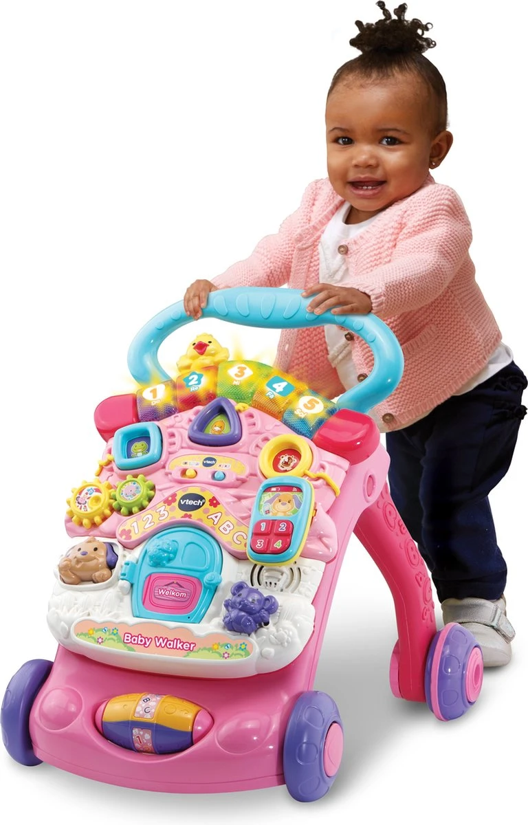 VTech 2 In 1 Baby Walker - Educatief Babyspeelgoed - Roze - 9 Tot 36 Maanden - Afbeelding 3