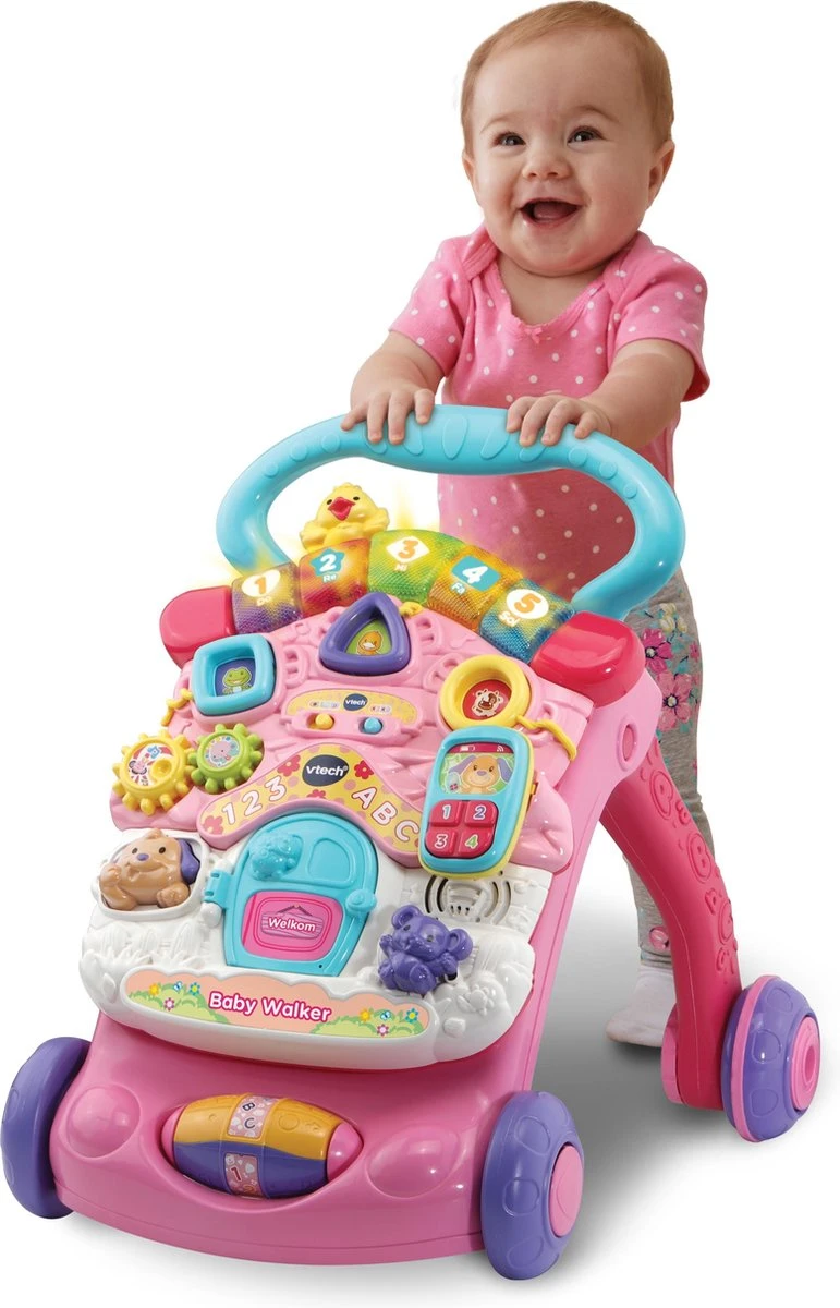 VTech 2 In 1 Baby Walker - Educatief Babyspeelgoed - Roze - 9 Tot 36 Maanden - Afbeelding 2