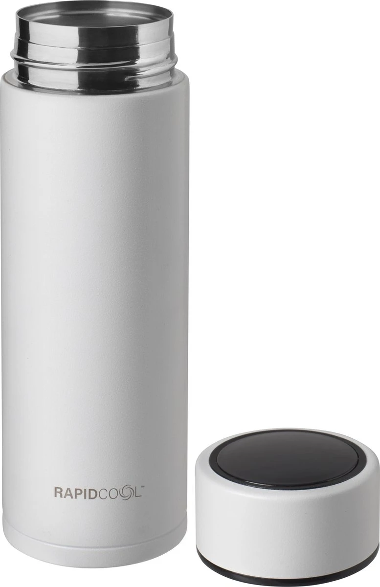 Nûby - RapidCool™ - Maak De Perfecte Flesvoeding Voor Je Baby - Flessenkoeler - Inclusief Melkpoederdispenser En Digitaal Deksel - Wit - Afbeelding 3