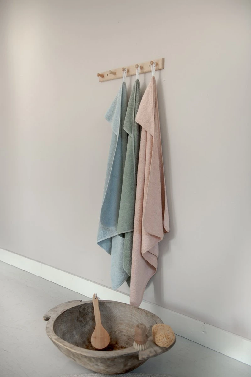 Koeka Baby Badcape Dijon Daily - 100x100cm - Lichtroze - Afbeelding 4