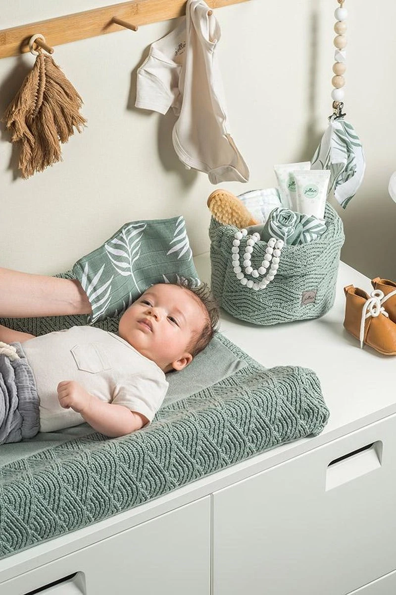 Jollein Baby Hydrofiel Washandje Nature - Ash Green - 3 Stuks - Afbeelding 6