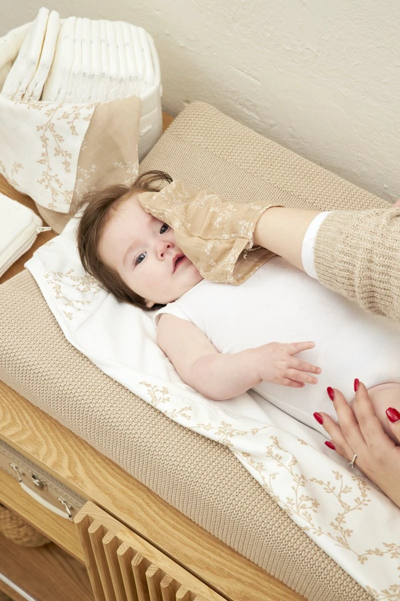 Meyco Branches 3-pack Hydrofiele Washandjes - 20x17 Cm - Sand - Afbeelding 3