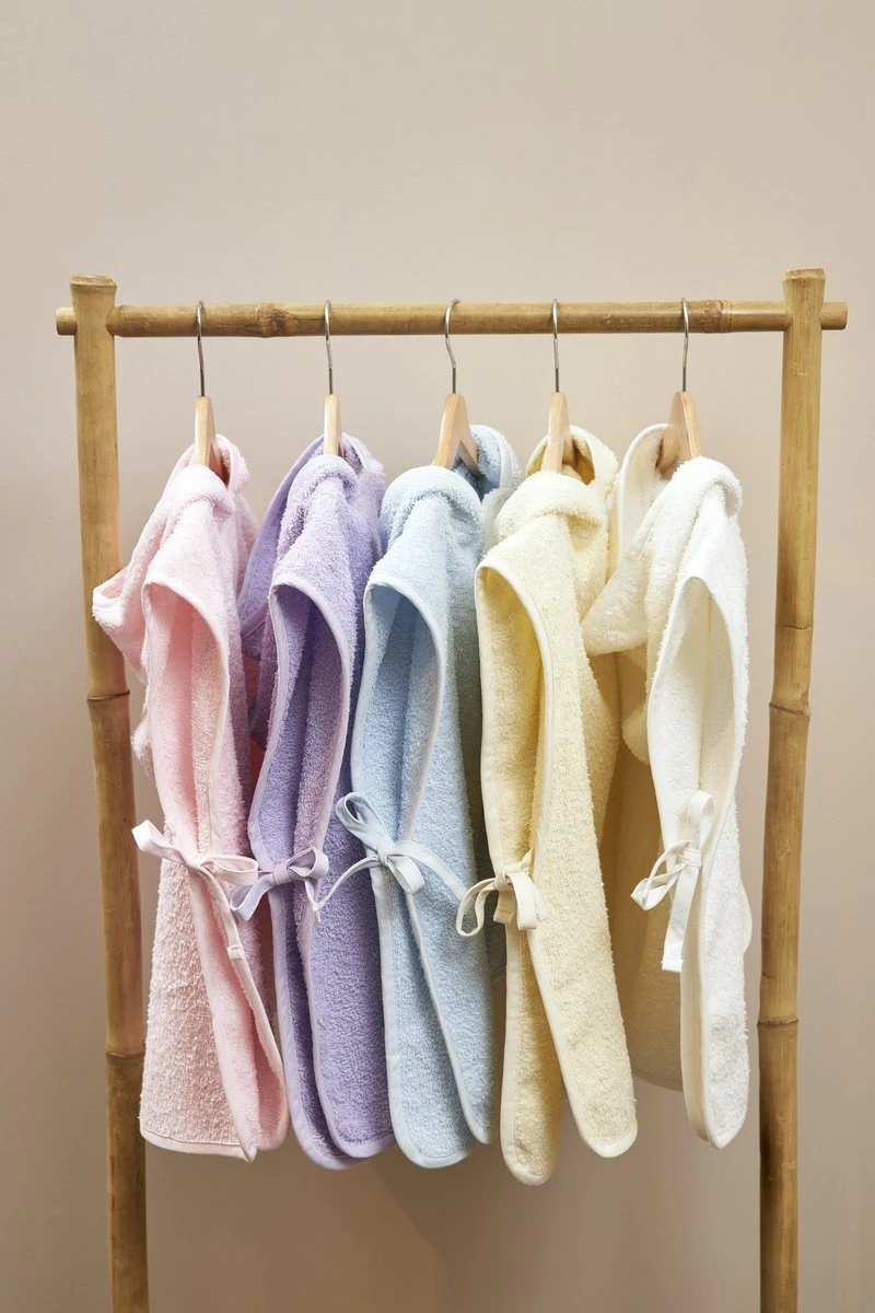 Meyco Badponcho Basic Badstof - 1-3 Jaar - Lichtroze - Afbeelding 2