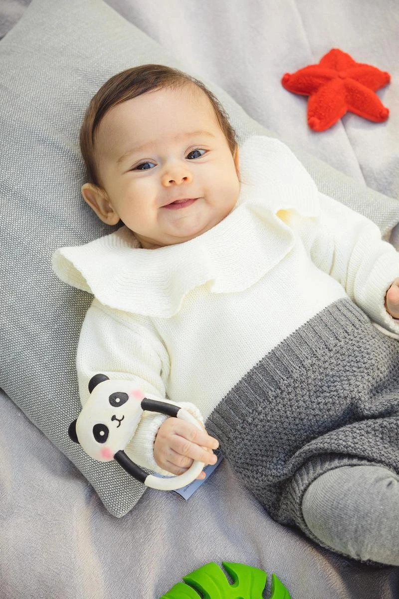 Lanco Rubberen Bijtring - Kori De Panda - Zwart - Wit - Afbeelding 2