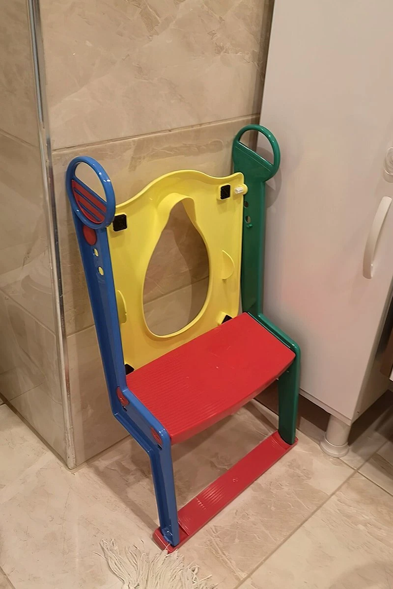 Motek® - WC Verkleiner - Wc Verkleiner Met Trapje - Toiletverkleiner - Toilettrainer - Wc Verkleiner Opvouwbaar - 2 Tot 7 Jaar - Trainer Met Opstapje - Afbeelding 5