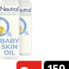 Neutral 0% Baby Huidolie Parfumvrij - 2 X 150 Ml - Voordeelverpakking