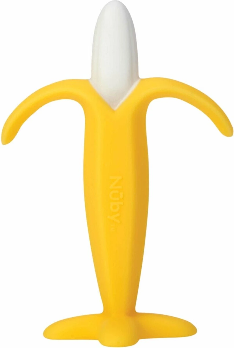 Nûby - Silicone Bijtspeelgoed - Banaan - 3m+ - Afbeelding 3