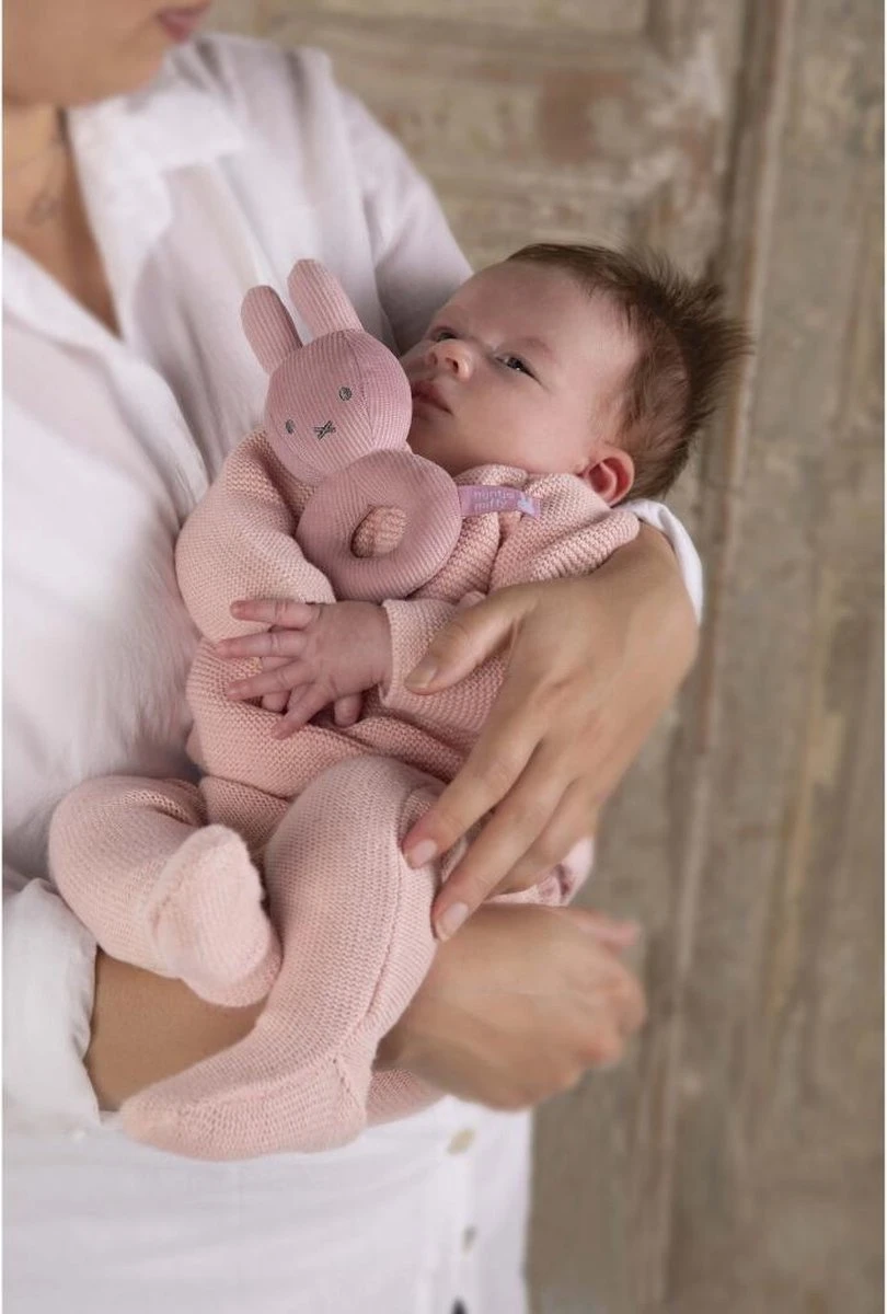Nijntje - Rammelaar - Pink Baby Rib - 0+ Maanden - Afbeelding 6
