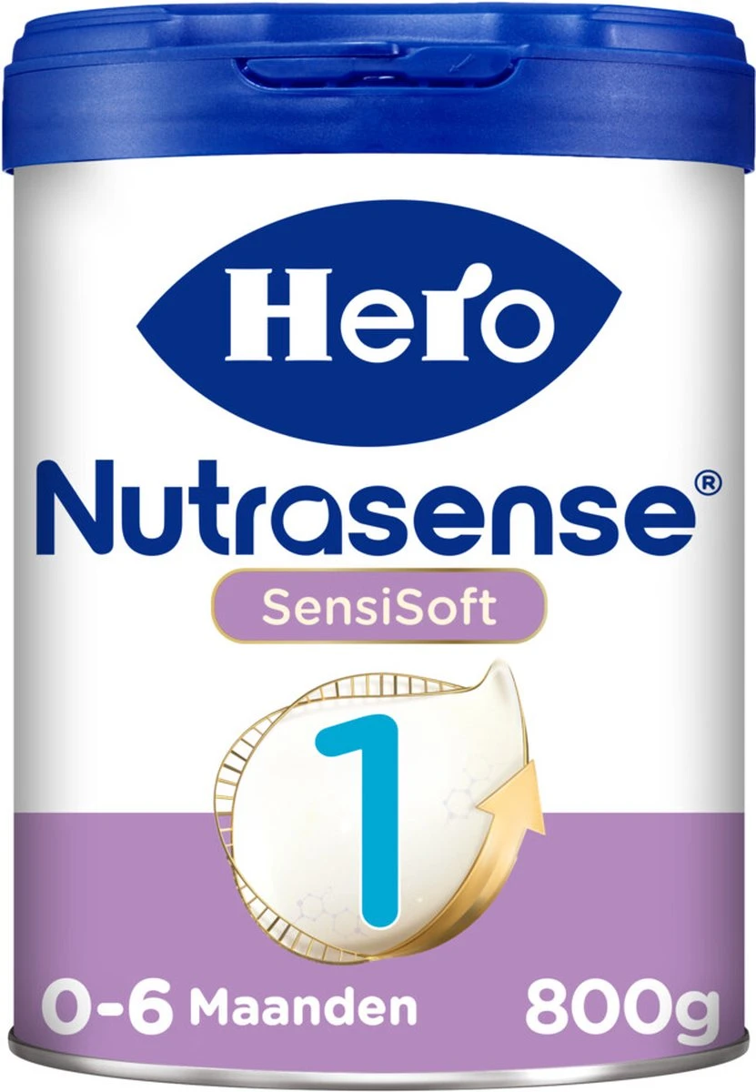 Hero Nutrasense SensiSoft Zuigelingenvoeding 1 - Flesvoeding Van 0 Tot 6 Maanden - 3 X 800 Gram - Met Melkvet - Palmolie Vrij - Afbeelding 5