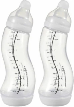 Difrax Baby Fles Small - 250 Ml - 2 Stuks
