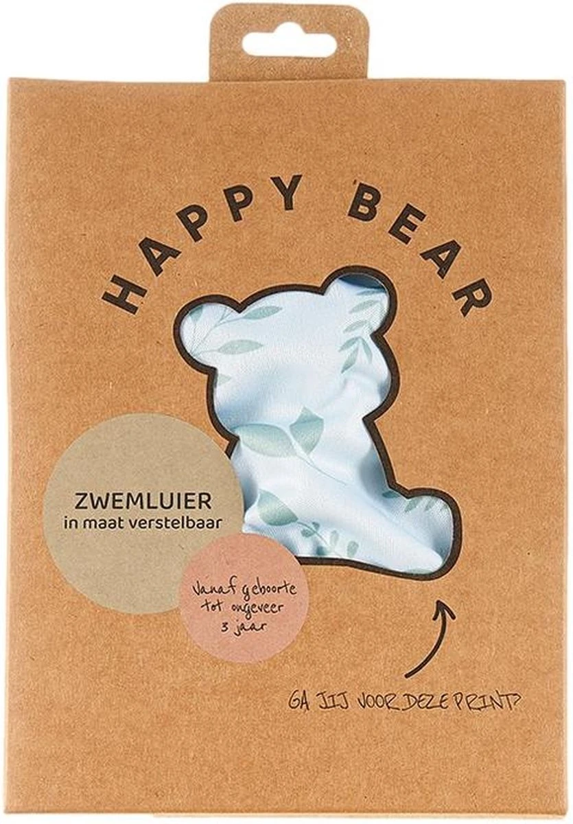 HappyBear | Zwemluier - Botanical | 0-3 Jaar | Wasbaar | Licht En Compact - Handig Voor Op Reis | Goede Pasvorm Door Elastische Sluiting - Afbeelding 3