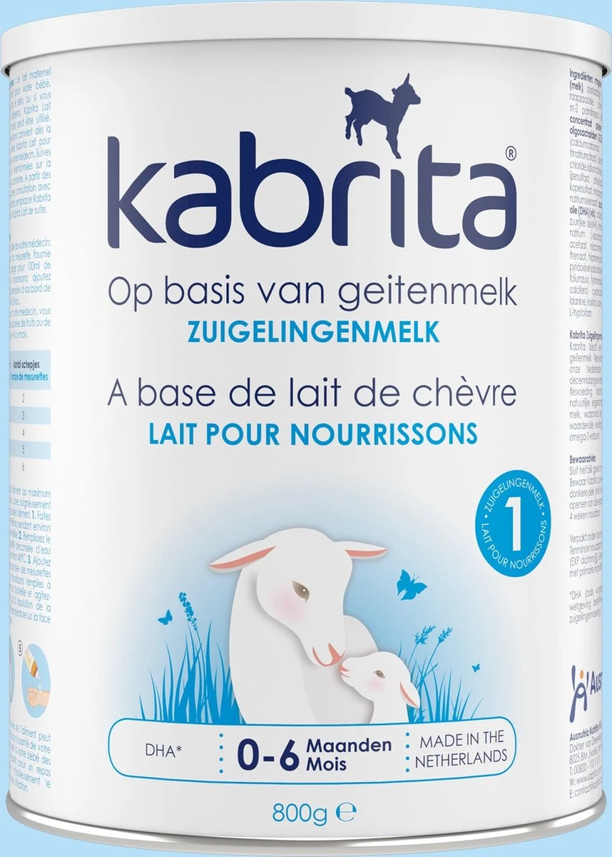 Kabrita 1 Zuigelingenmelk - Zuigelingenvoeding 0-6 Maanden - 800g - Afbeelding 3