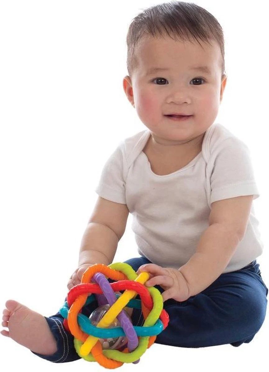 Playgro Buigbare Bendy Ball - Grijp- En Bijtspeelgoed - Incl Rammelaar - Activiteitenbal - Afbeelding 12