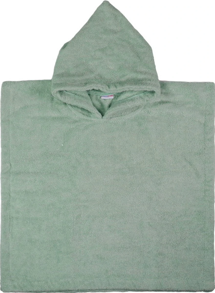 MamaLoes Badstof Stone Green Baby Poncho ML5287
