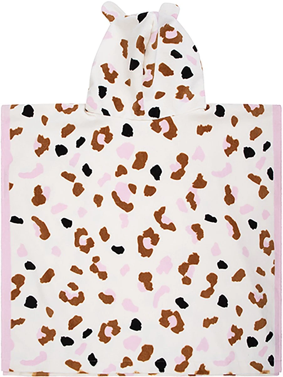 Swim Essentials - Strandponcho Offwhite Panterprint - Poncho's - Afbeelding 6