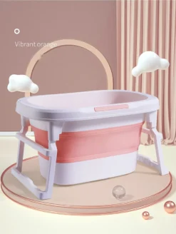 Rudolphy Opvouwbaar Babybad 3-in 1 Van 0-12 Jaar - Roze