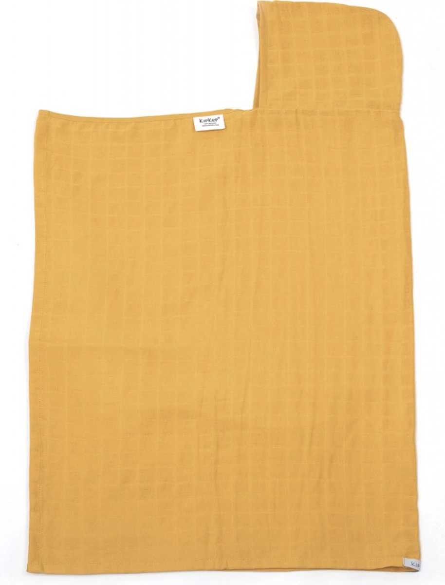 KipKep Blenker Hydrofiele Badcape - Maat 100x70cm - Little Bees Geel - Afbeelding 3