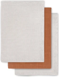 Jollein Baby Hydrofiel Monddoekje Bamboe Katoen - Caramel - 3 Stuks
