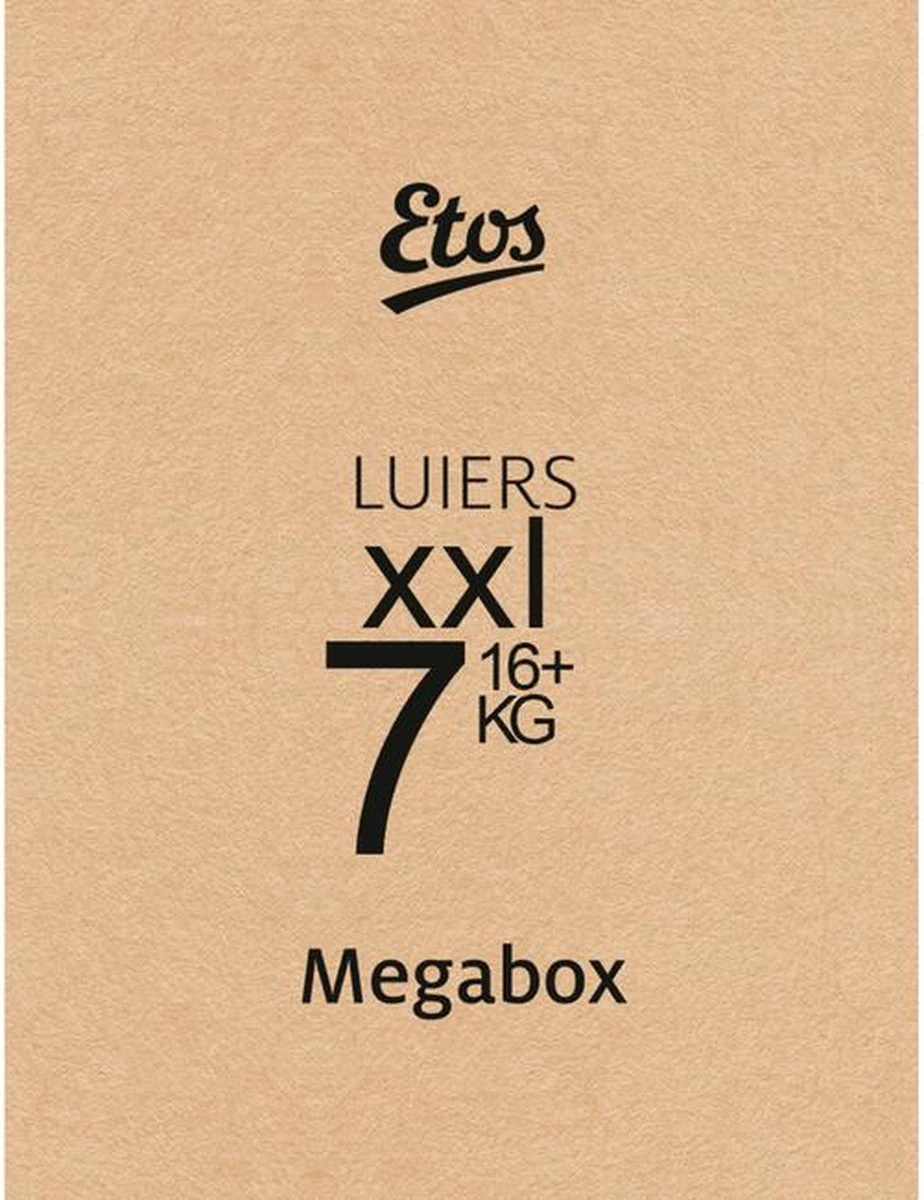 Etos Woezel & Pip Luiers XXL Maat 7 - 16+ Kg - 60 Stuks (3x20 Stuks) - Afbeelding 2