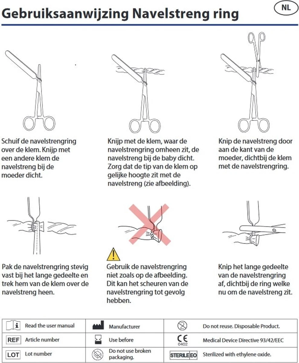 Cordring / Navelstreng-ring (latexvrij) | (navelstreng, Navelklem, Cordring Navelstreng, Cord Ring) - Afbeelding 2
