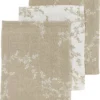 Meyco Branches 3-pack Hydrofiele Washandjes - 20x17 Cm - Sand