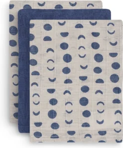 Jollein Baby Hydrofiel Washandje Moonlight - 3 Stuks